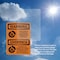 Signmission Chock Wheels Of Truck Or Trailer Bilingual OSHA Warning Sign, Vinyl Decal, 10in W x 14in L, 2PK OS-2PACK-WS-D-1014-L-12522 - alternate 3
